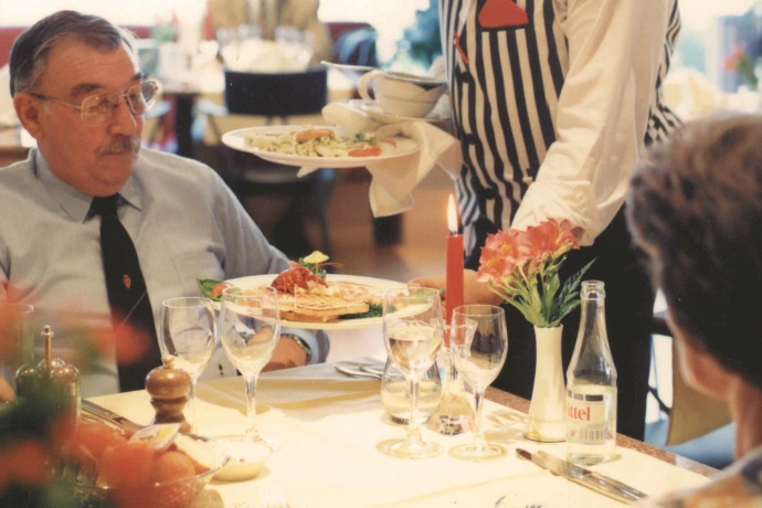 Vintage foto restaurant